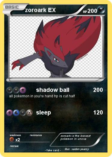 Pokemon zoroark EX