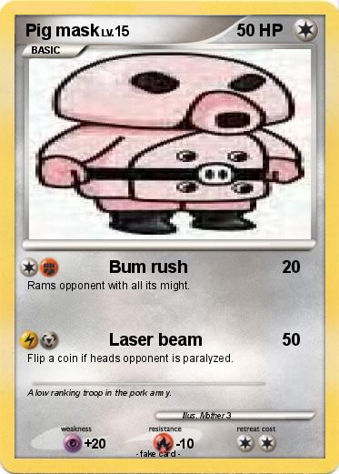 Pokemon Pig mask