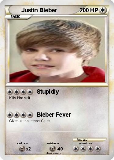 Pokemon Justin Bieber