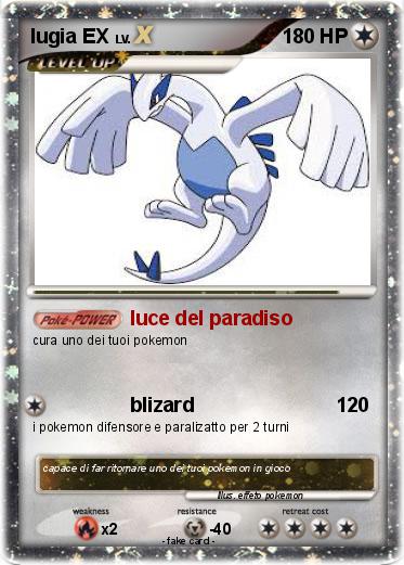 Pokemon lugia EX