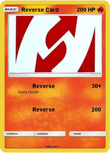 Pokemon Reverse Card