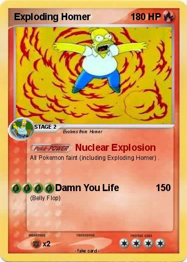 Pokemon Exploding Homer