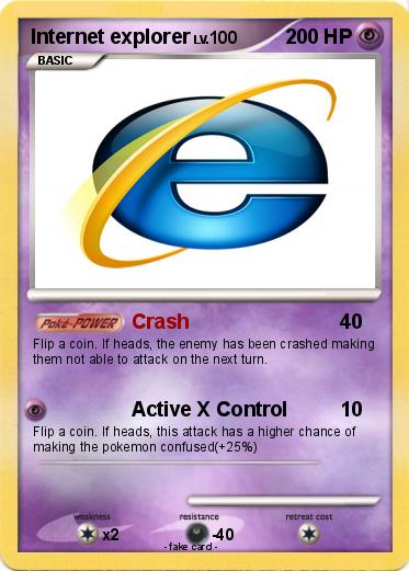 Pokemon Internet explorer