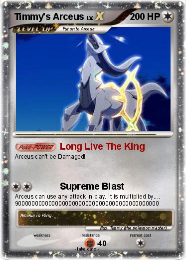 Pokemon Timmy's Arceus