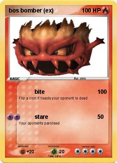 Pokemon bos bomber (ex)