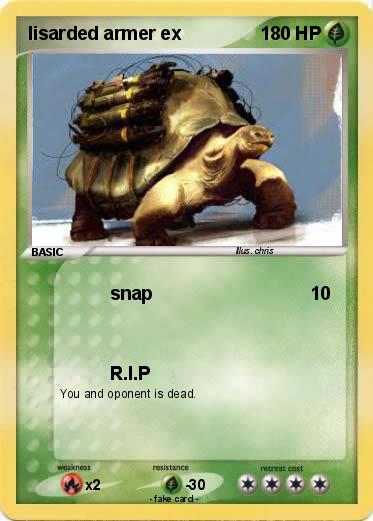 Pokemon lisarded armer ex