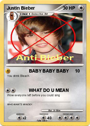 Pokemon Justin Bieber