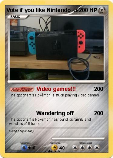 Pokemon Vote if you like Nintendo Pokemon Vote if you like Nintendo