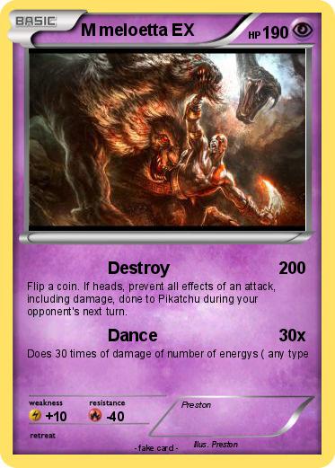 Pokemon M meloetta EX