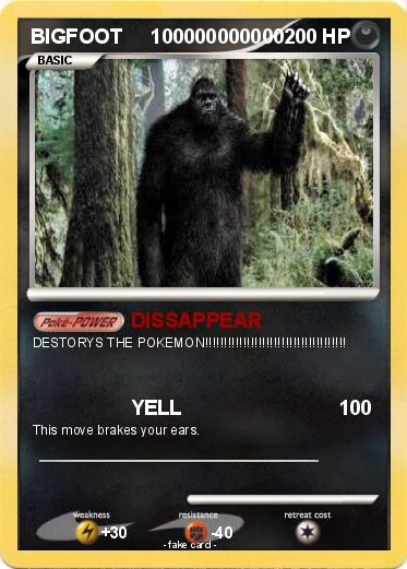 Pokemon BIGFOOT     100000000000