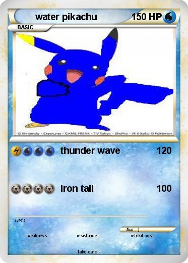 Pokemon water pikachu