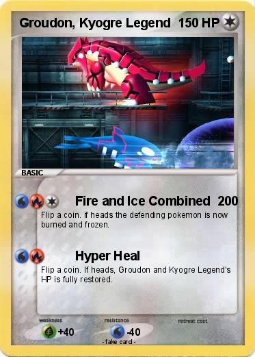 Pokemon Groudon, Kyogre Legend