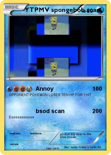 Pokemon YTPMV spongebob scan