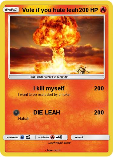 Pokemon Vote if you hate leah