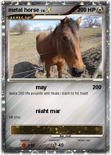 Pokemon metal horse