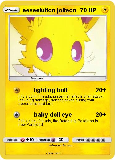 Pokemon eeveelution jolteon
