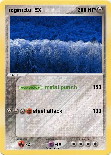 Pokemon regimetal EX