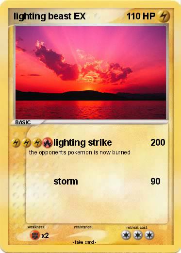 Pokemon lighting beast EX