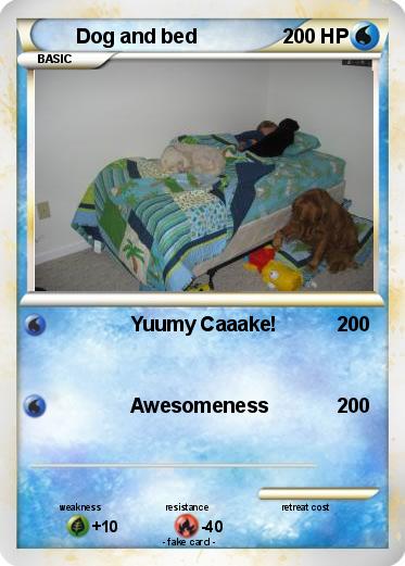 Pokemon Dog and bed