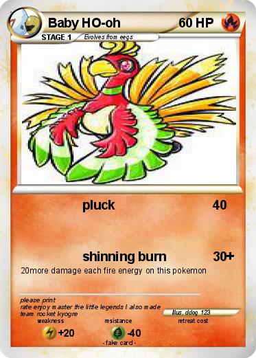Pokemon Baby HO-oh
