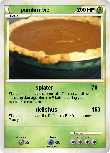 Pokemon pumkin pie