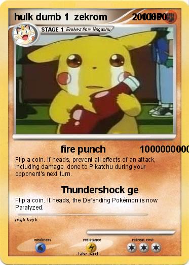 Pokemon hulk dumb 1  zekrom             10000