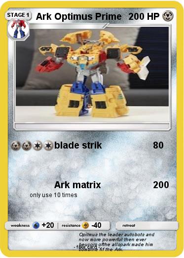 Pokemon Ark Optimus Prime