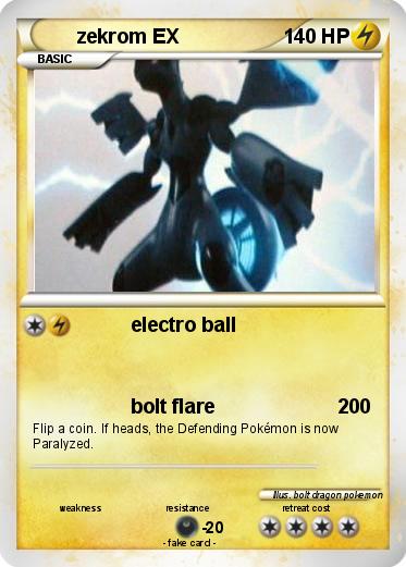 Pokemon zekrom EX