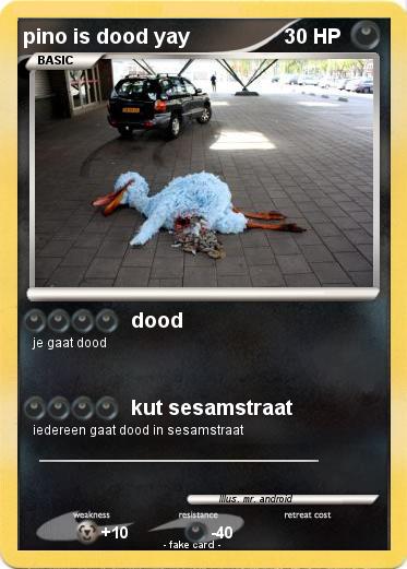 Pokemon pino is dood yay