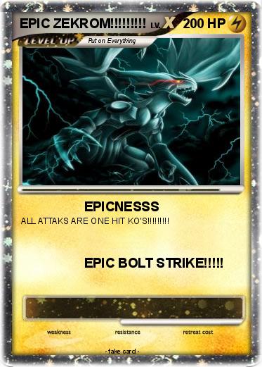 Pokemon EPIC ZEKROM!!!!!!!!!