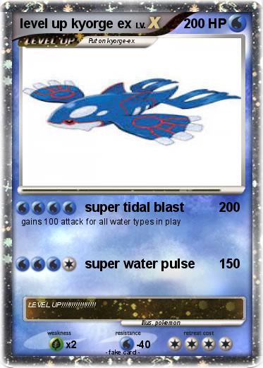Pokemon level up kyorge ex
