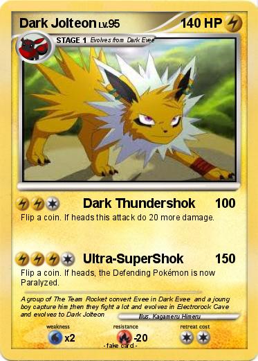 Pokemon Dark Jolteon