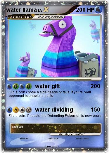 Pokemon water llama