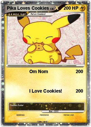 Pokemon Pika Loves Cookies