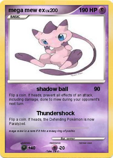 Pokemon mega mew ex