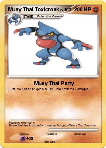 Pokemon Muay Thai Toxicroak