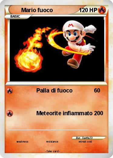 Pokemon Mario fuoco
