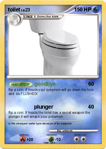 Pokemon toilet