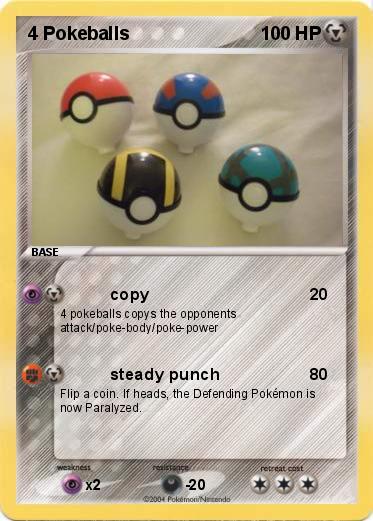 Pokemon 4 Pokeballs