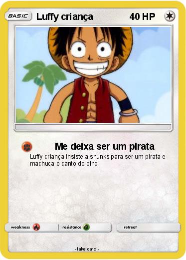 Pokemon Luffy criança
