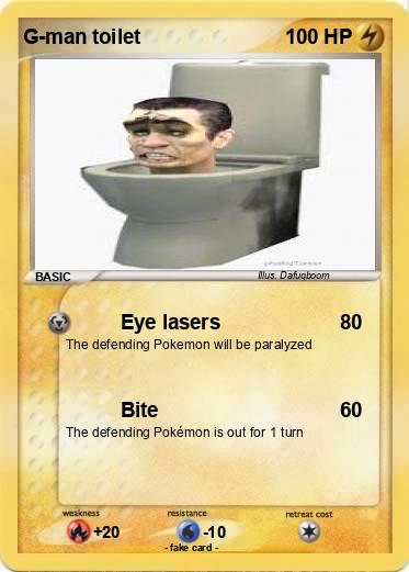Pokemon G-man toilet