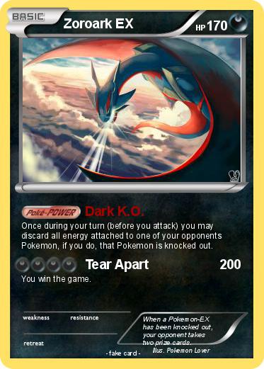 Pokemon Zoroark EX