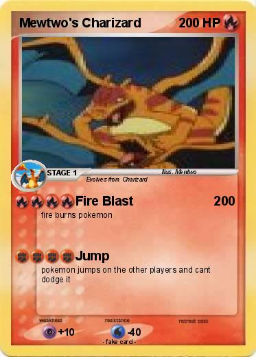 Pokemon Mewtwo's Charizard