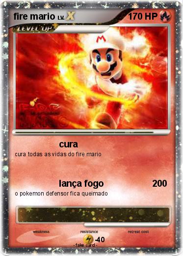 Pokemon fire mario