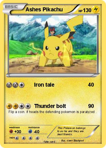 Pokemon Ashes Pikachu