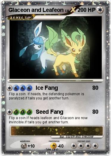 Pokemon Glaceon and Leafeon