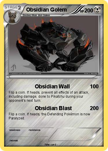 Pokemon Obsidian Golem