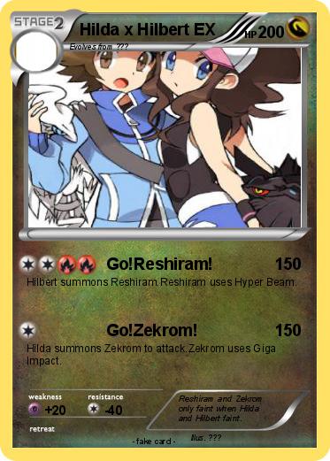 Pokemon Hilda x Hilbert EX