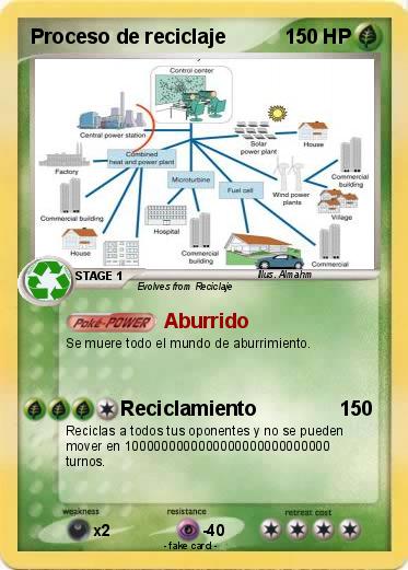 Pokemon Proceso de reciclaje