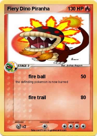Pokemon Fiery Dino Piranha